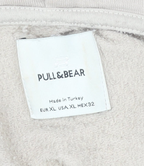 Pull & Bear Women's Beige Pullover Hoodie Size 14