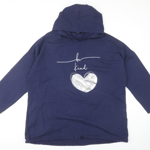 Roman Women's Blue Pullover Hoodie Size L