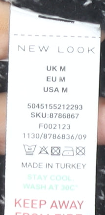 New Look Women's Black Check Pullover Jumper M