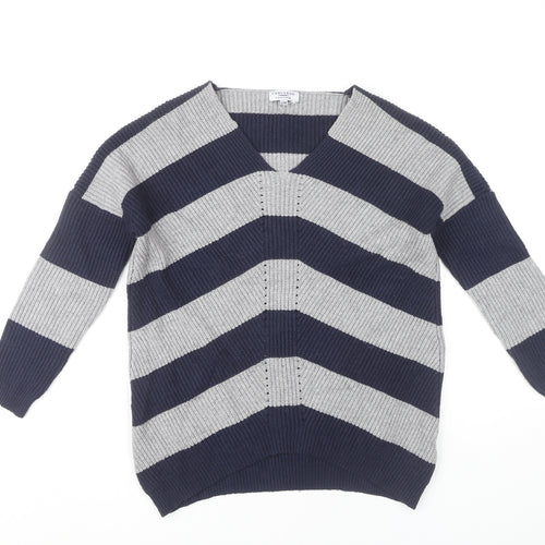 Cerulean Women's Multicoloured Striped Pullover Jumper S