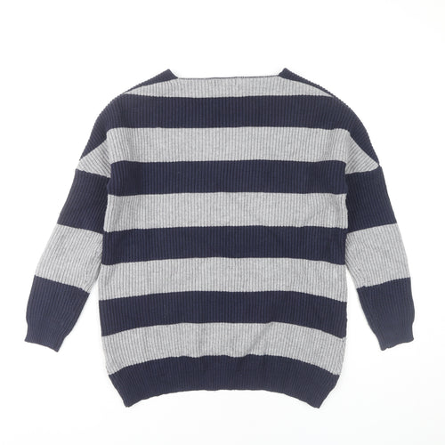 Cerulean Women's Multicoloured Striped Pullover Jumper S