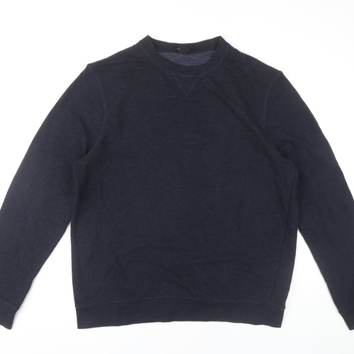 H&M Men's Blue Knit Pullover Sweatshirt, Size L