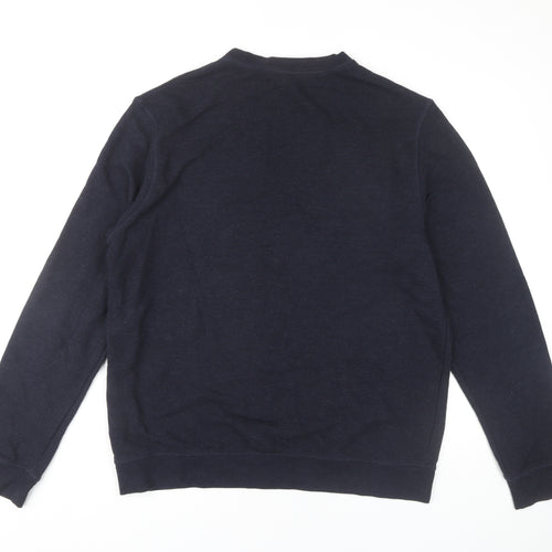 H&M Men's Blue Knit Pullover Sweatshirt, Size L