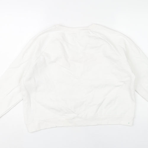 Nocozo Women's White Pullover Sweatshirt, Size L, Casual Style