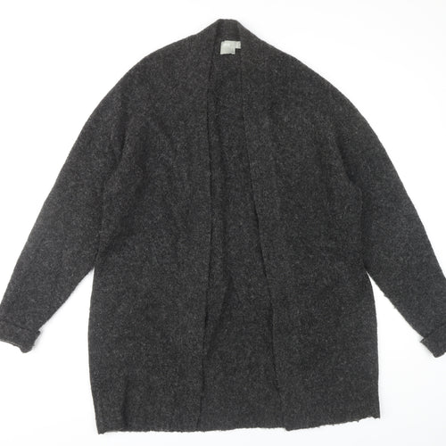 ASOS Women's Grey Open Front Cardigan, Size 10, Long Sleeve