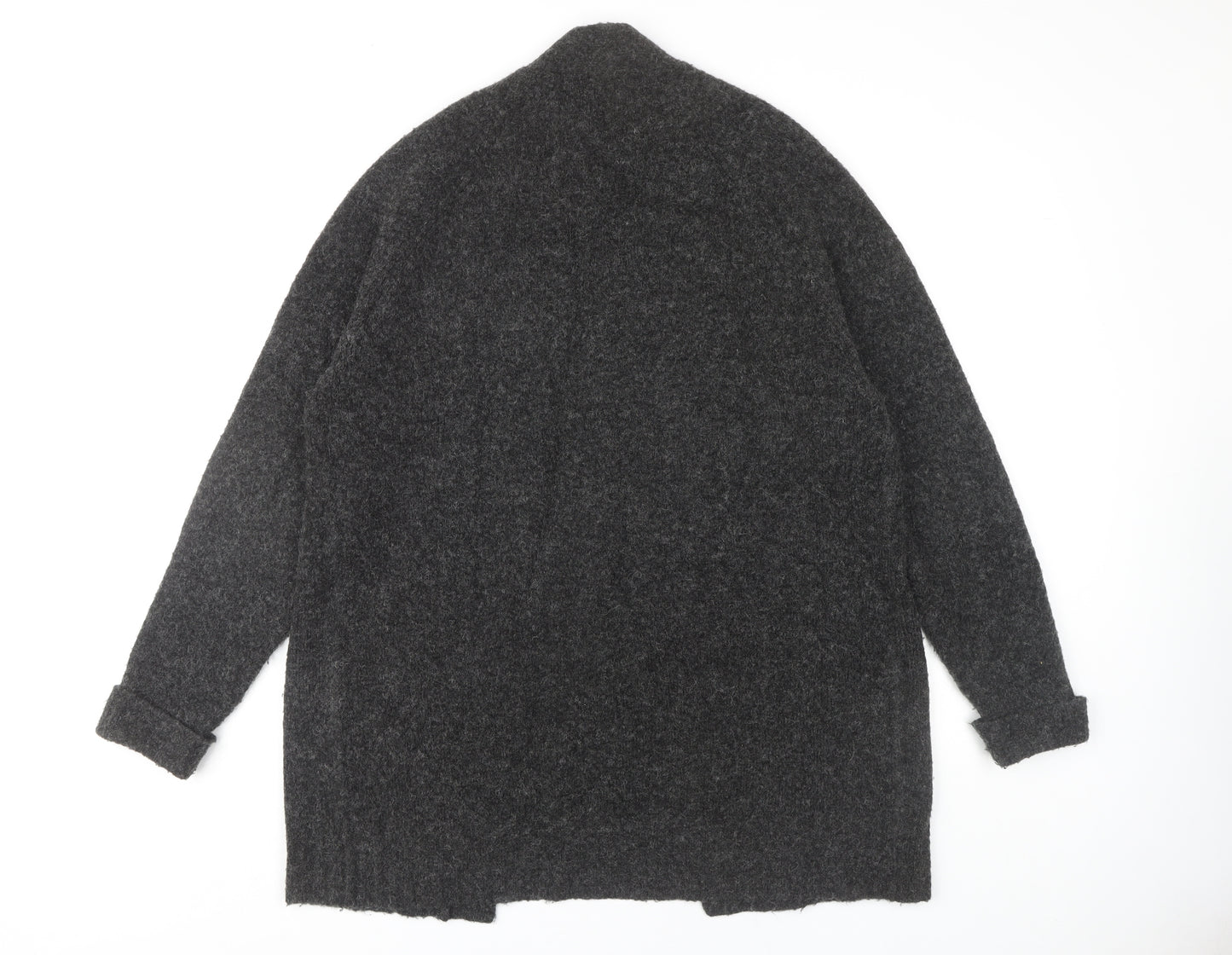 ASOS Women's Grey Open Front Cardigan, Size 10, Long Sleeve