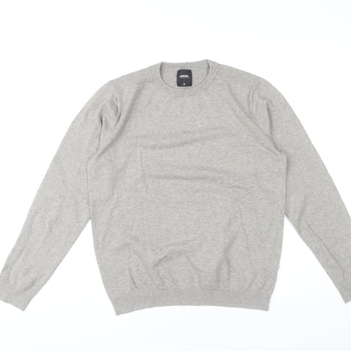 Burton Menswear Grey Pullover Jumper - Men's Medium