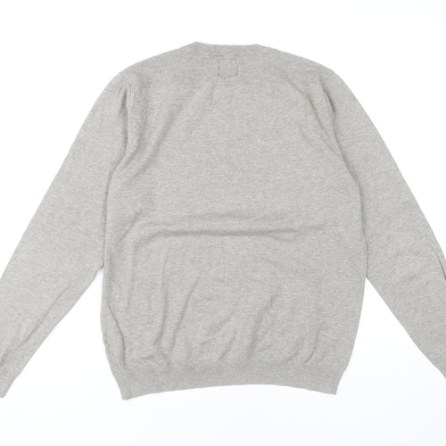 Burton Menswear Grey Pullover Jumper - Men's Medium