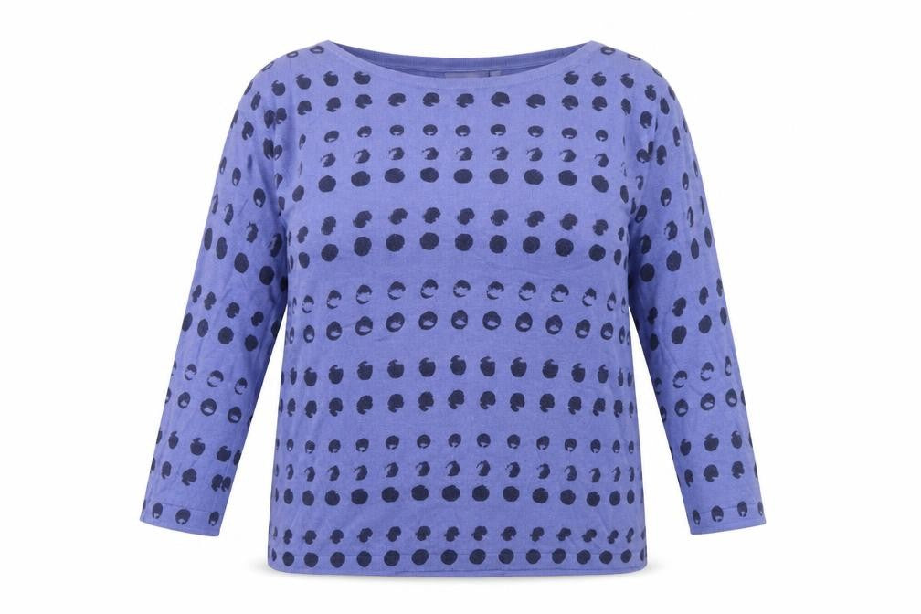 Next Women's Blue Polka Dot Pullover Jumper Size 12