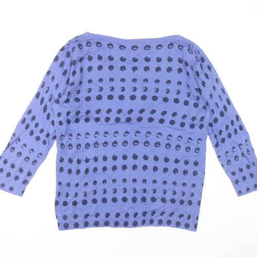 Next Women's Blue Polka Dot Pullover Jumper Size 12