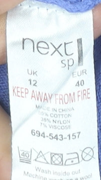 Next Women's Blue Polka Dot Pullover Jumper Size 12