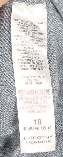 Dorothy Perkins Women's Blue Striped Pullover Jumper