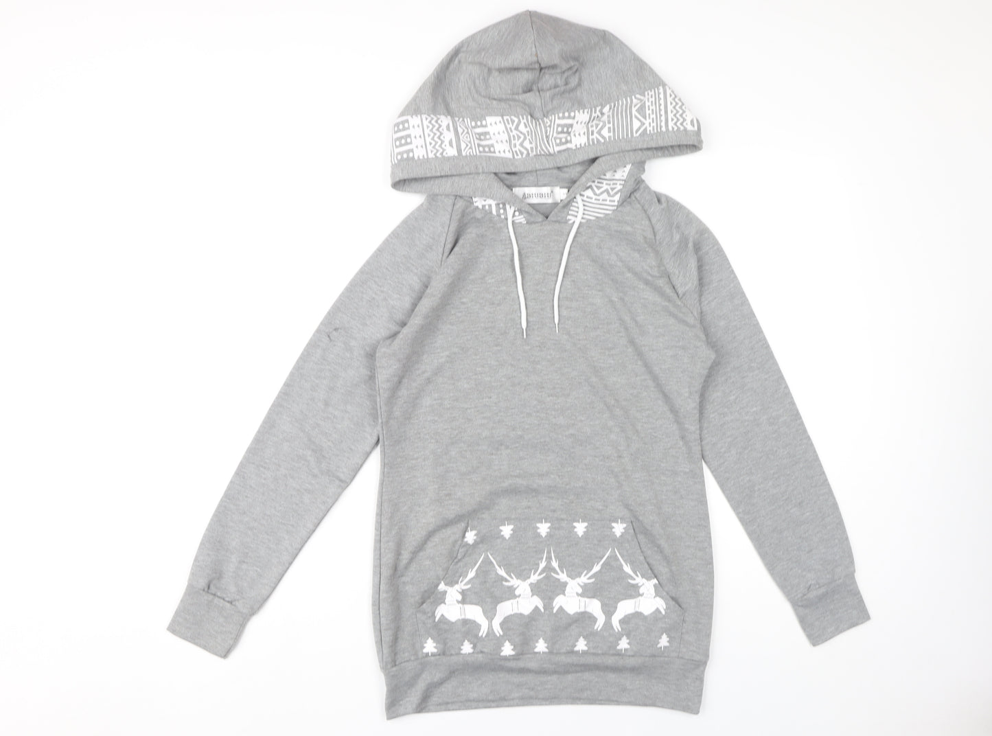 BIUBIU Women's Grey Hooded Pullover Hoodie - Size S