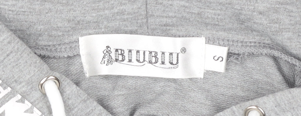 BIUBIU Women's Grey Hooded Pullover Hoodie - Size S