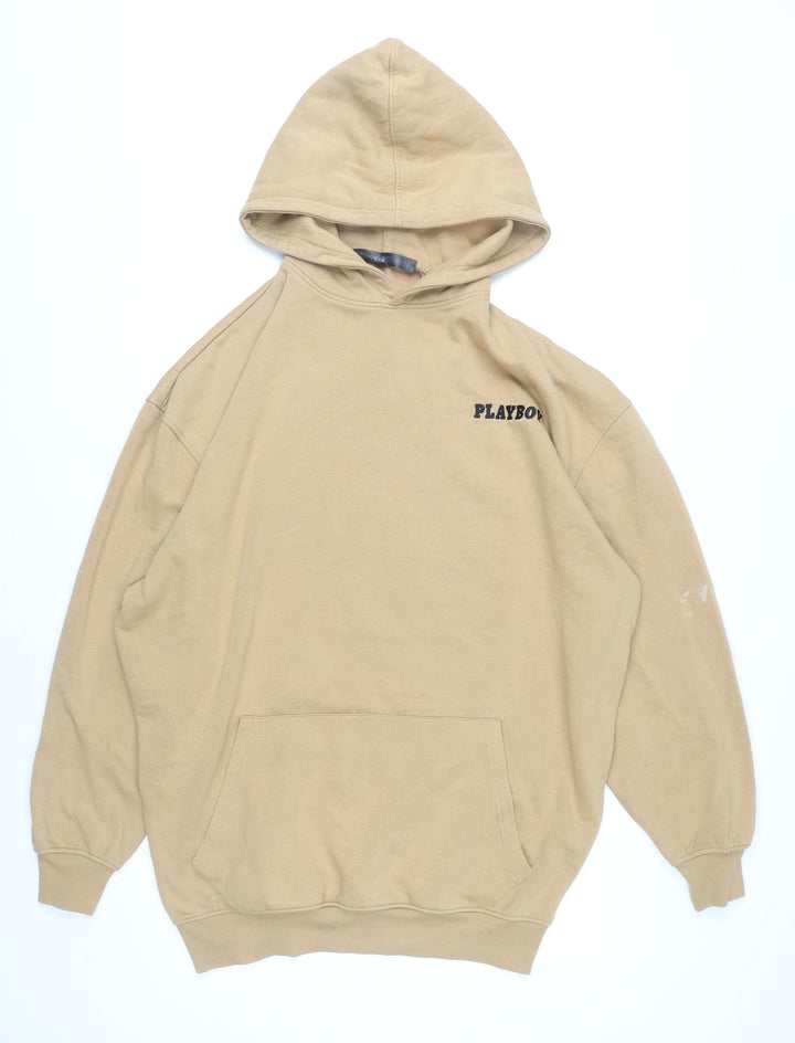 Missguided Women's Beige Hoodie, Size 4, Graphic Pullover