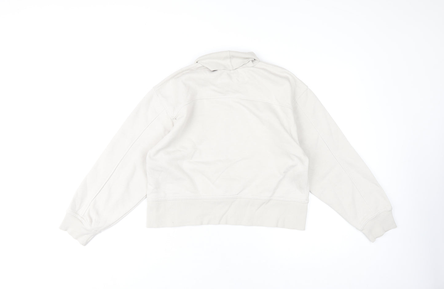 Zara Women's Beige Pullover Sweatshirt, Size S