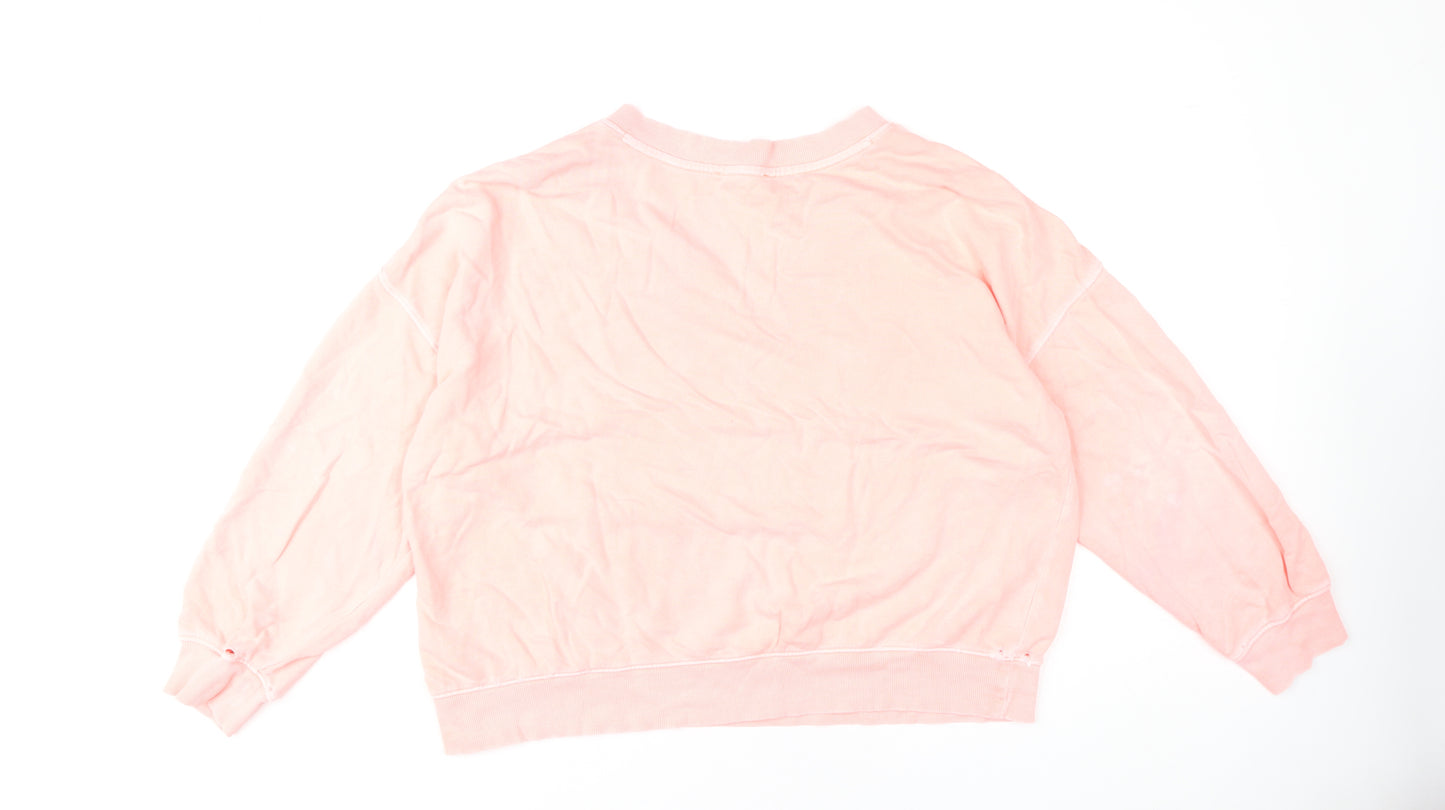 Marks and Spencer Women's Pink Pullover Sweatshirt M