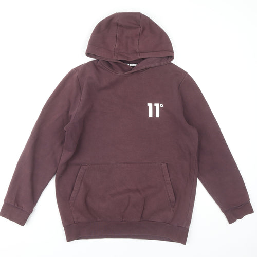 Eleven Degrees Boys Brown Pullover Hoodie 12-13 Years