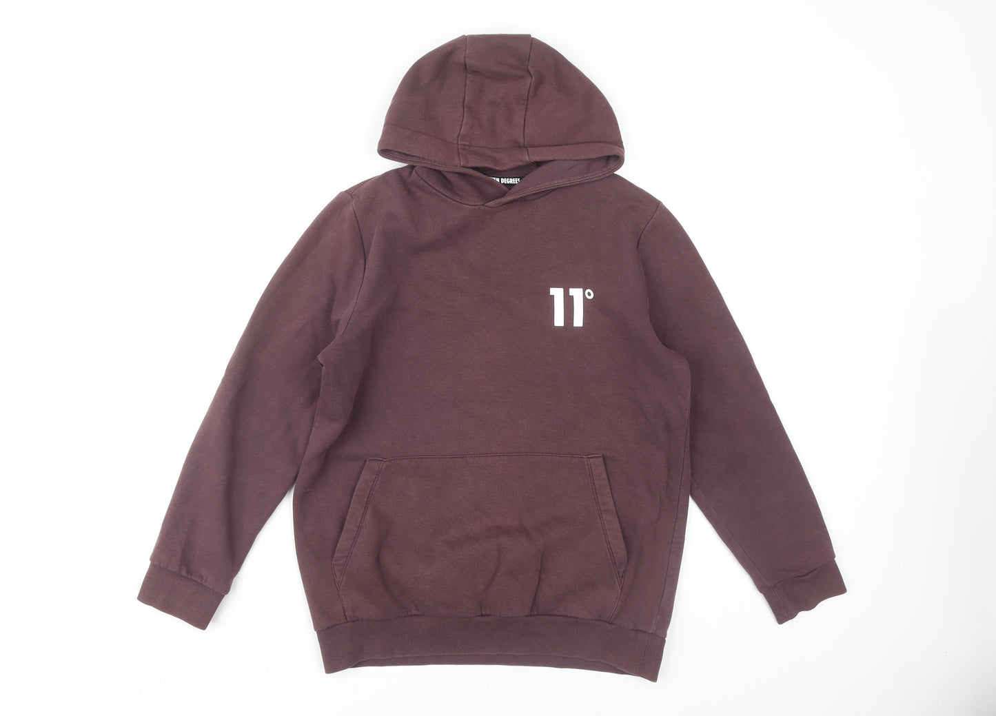 Eleven Degrees Boys Brown Pullover Hoodie 12-13 Years