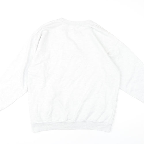 Nasty Gal Women's White Sweatshirt M Casual Long Sleeve