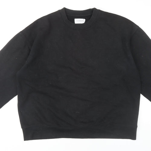 Topman Men's Black Medium Pullover Sweatshirt