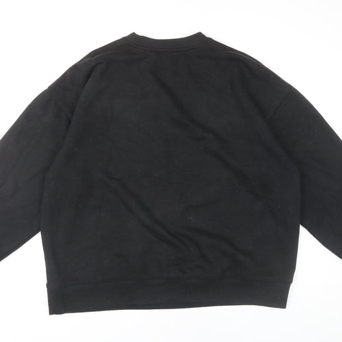 Topman Men's Black Medium Pullover Sweatshirt
