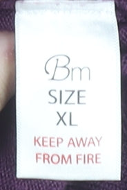 Bm Women's Purple V-Neck Pullover Jumper XL