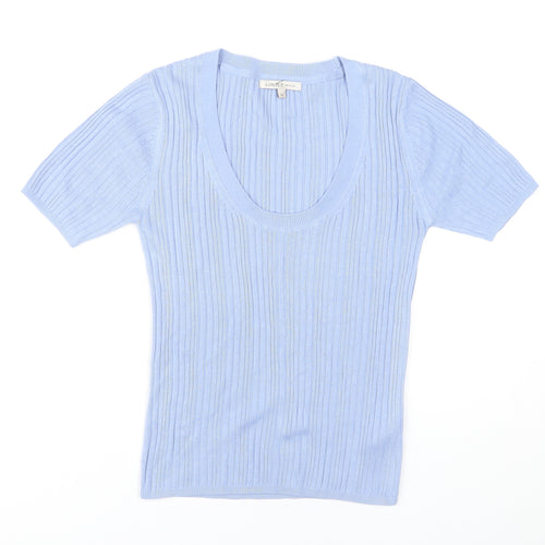 Marks and Spencer Women's Blue Slim Fit T-Shirt