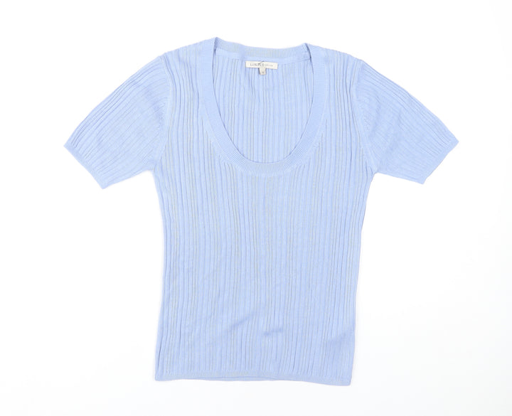 Marks and Spencer Women's Blue Slim Fit T-Shirt