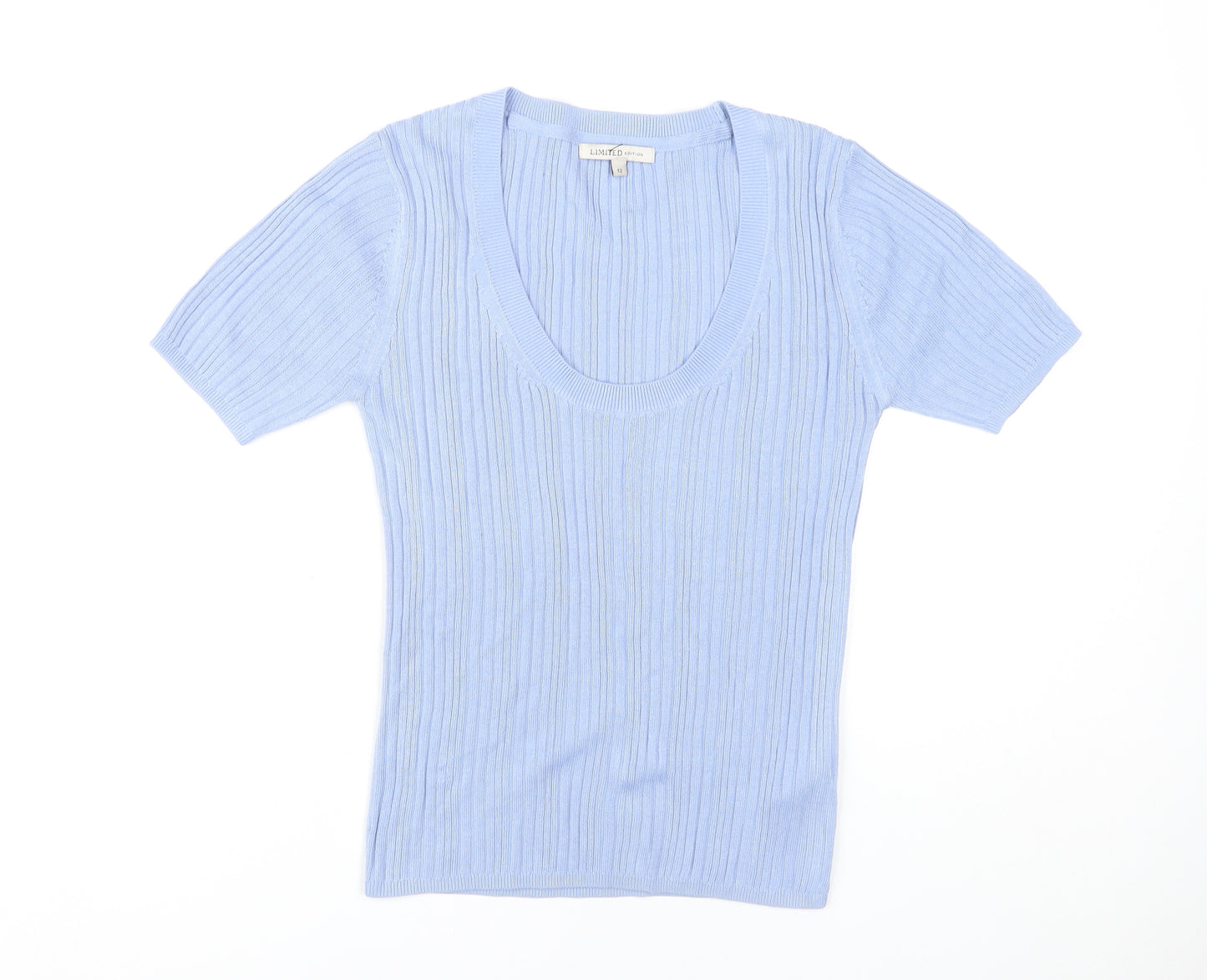 Marks and Spencer Women's Blue Slim Fit T-Shirt