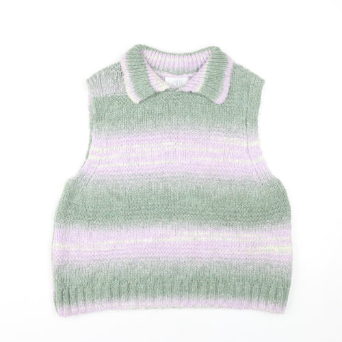Zara Girls Multicoloured Knit Vest, Size 13-14