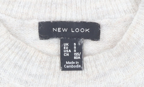New Look Women's Ivory Pullover Jumper S