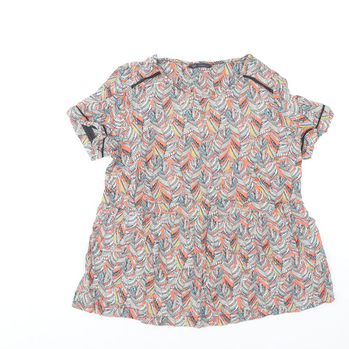 Marks and Spencer Women's Geometric Multicoloured Top, Size 10