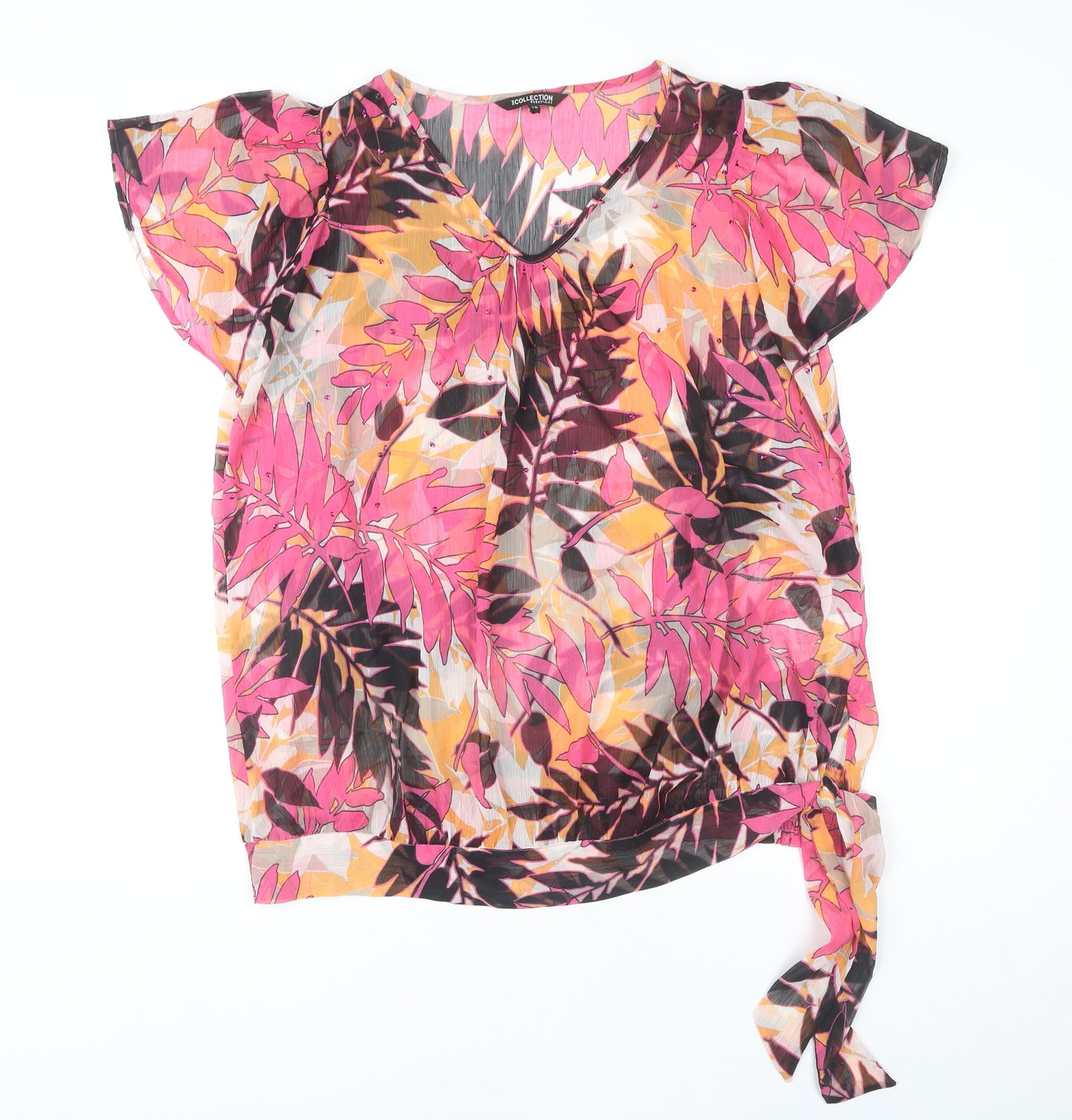 Debenhams Women's Multicoloured Floral Tunic Blouse, Size 18