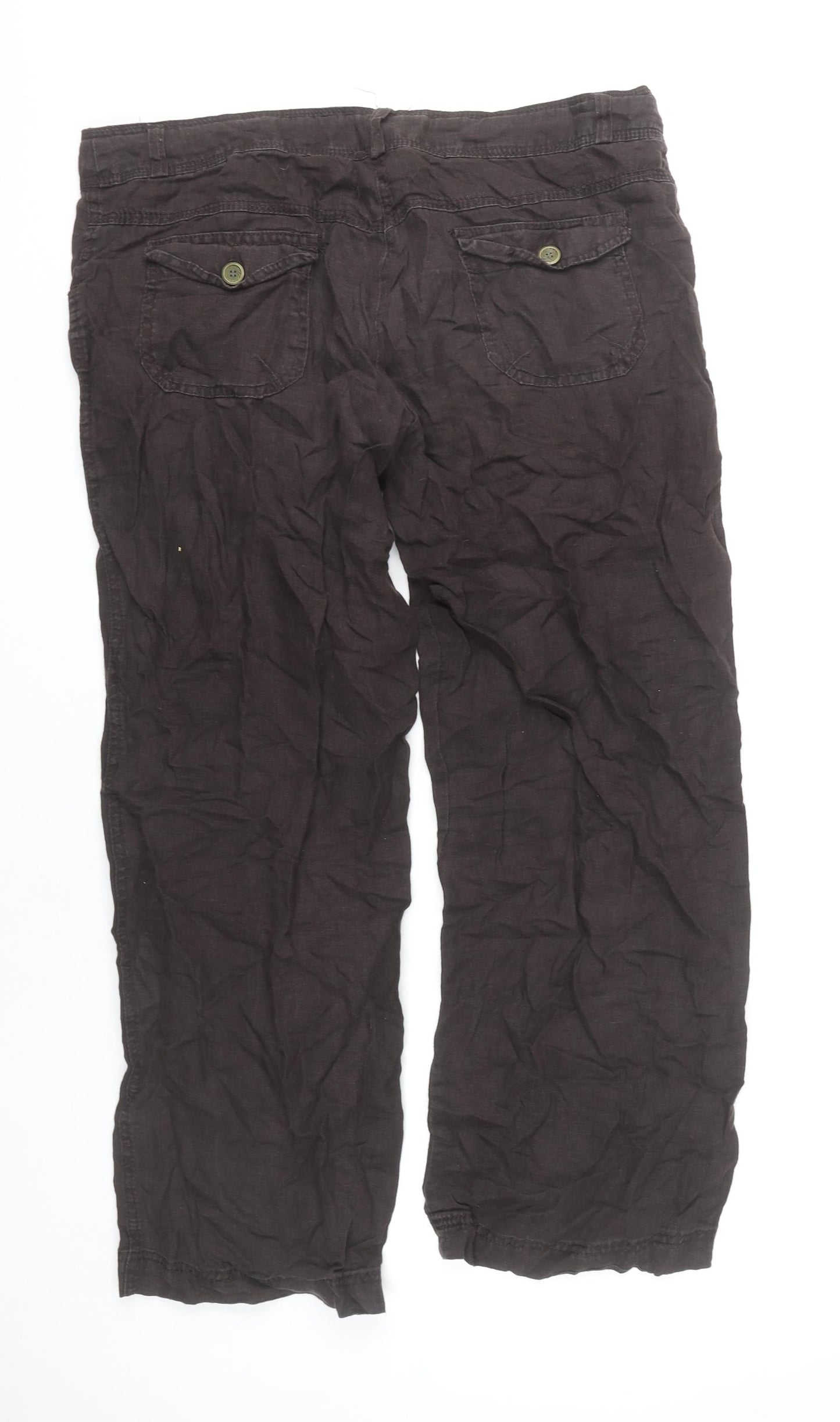 Denim Co Women's Brown Trousers Size 12