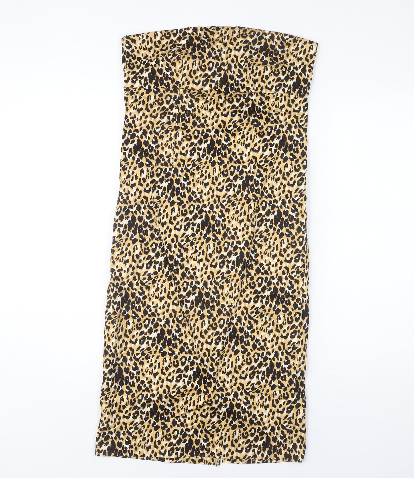Seduction Women’s Leopard Print Strapless Dress, M