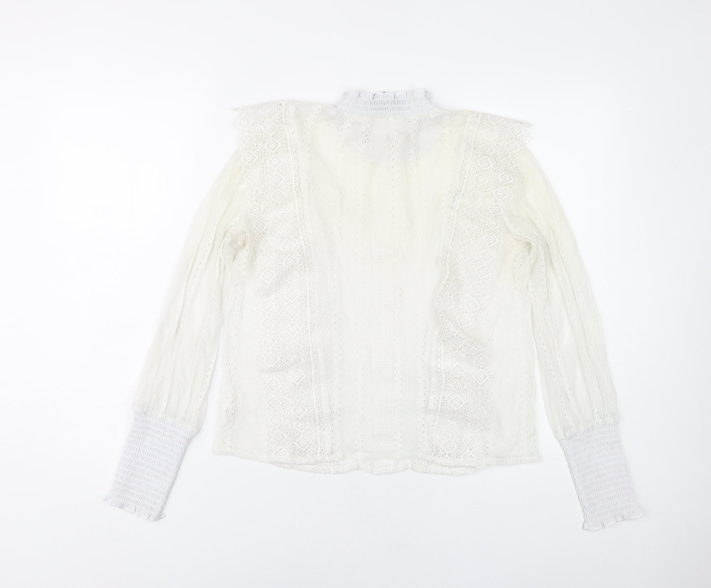 Decjuba Women's Ivory Lace Blouse - Size 8
