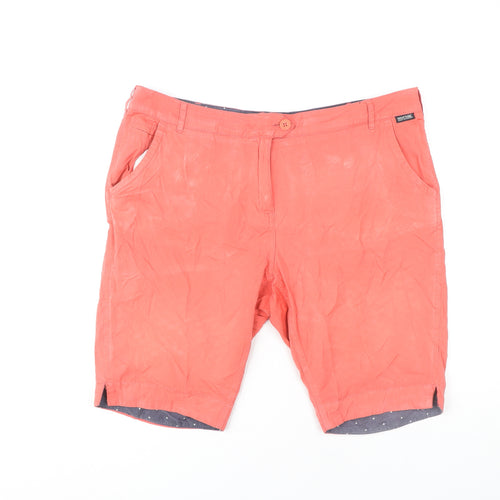 Regatta Women's Red Chino Shorts Size 16