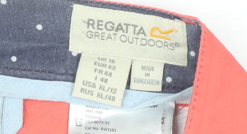 Regatta Women's Red Chino Shorts Size 16
