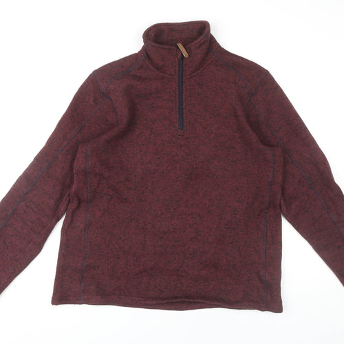 Mountain Warehouse Men's Red 1/2 Zip Sweatshirt M