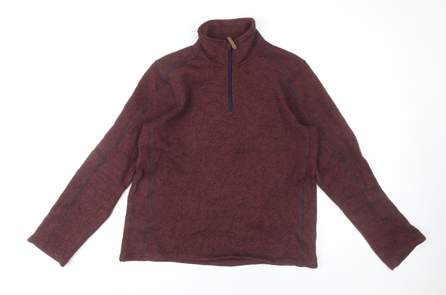 Mountain Warehouse Men's Red 1/2 Zip Sweatshirt M