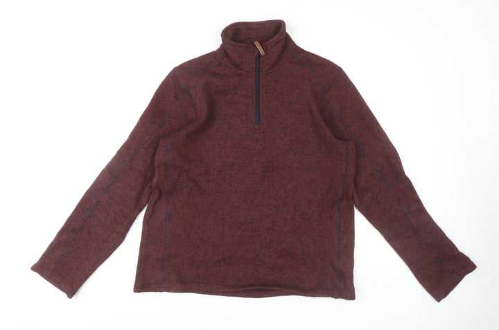 Mountain Warehouse Men's Red 1/2 Zip Sweatshirt M