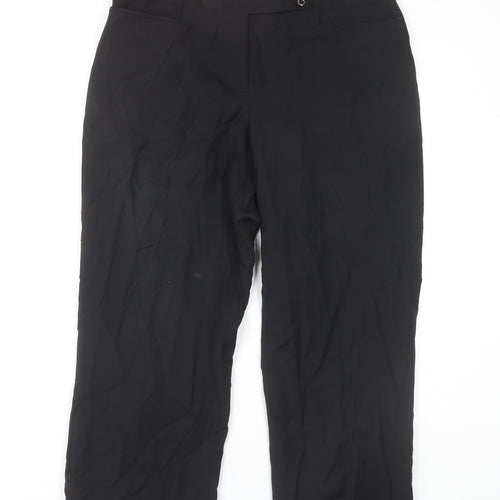 J.Crew Women's Black Cropped Trousers Size 12