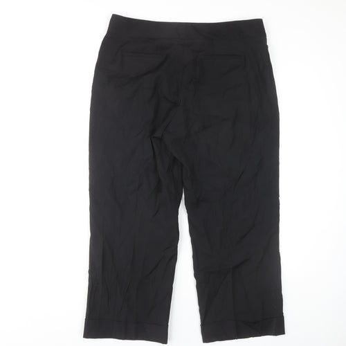 J.Crew Women's Black Cropped Trousers Size 12