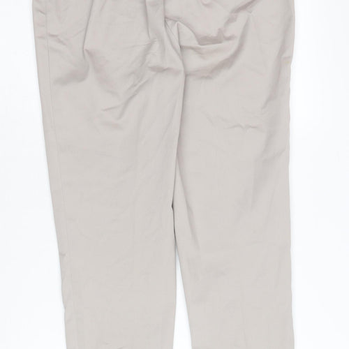 Marks and Spencer Women's Beige Straight Trousers Size 8