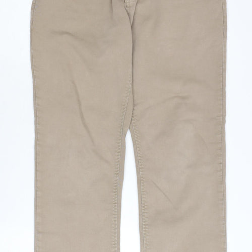 F&F Beige Jeans for Unisex Adults, Size 34