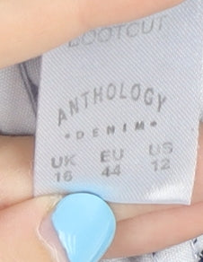 Anthology Women's Blue Bootcut Jeans Size 16