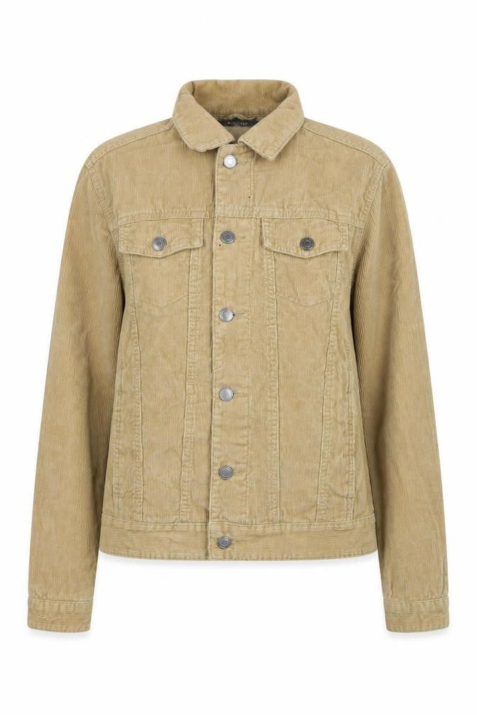 Front view of Primark Women's Beige Corduroy Jacket XS