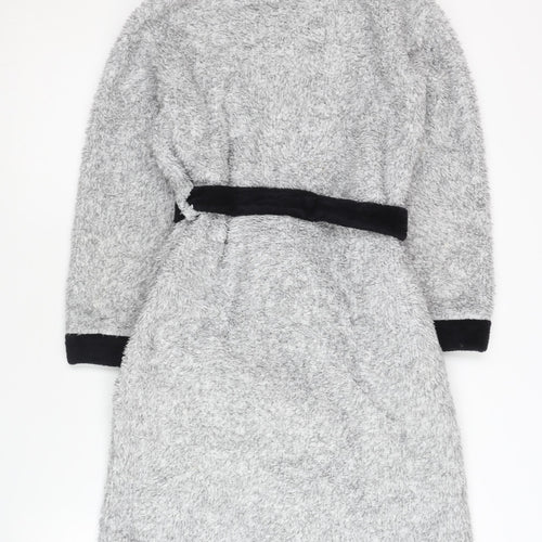 Manchester United Boys Grey & Black Hooded Robe, 10-11 Years