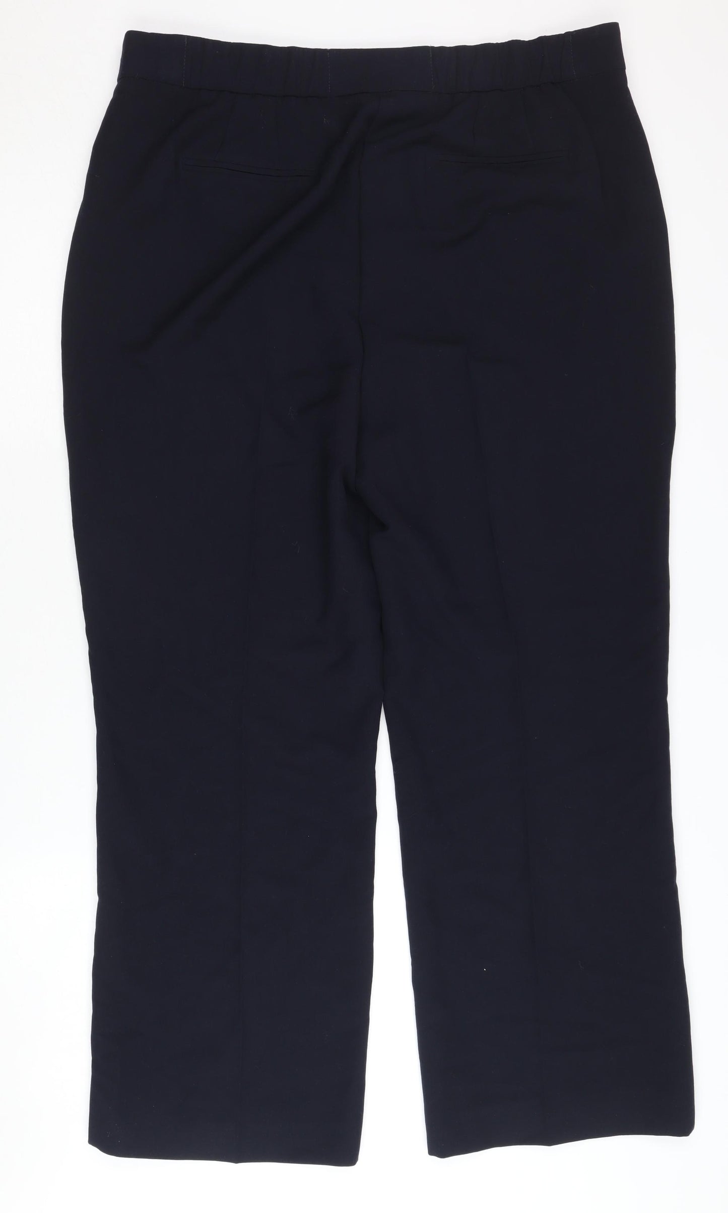 Maine Women's Black Straight Trousers, Size 16, Workwear